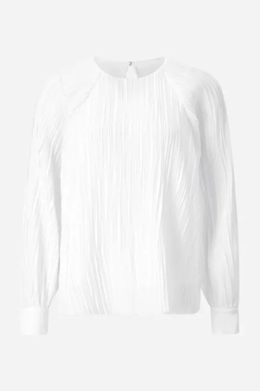 Ausgestellte Plissee-Bluse