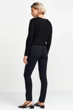 Denim In Satin-Stretch