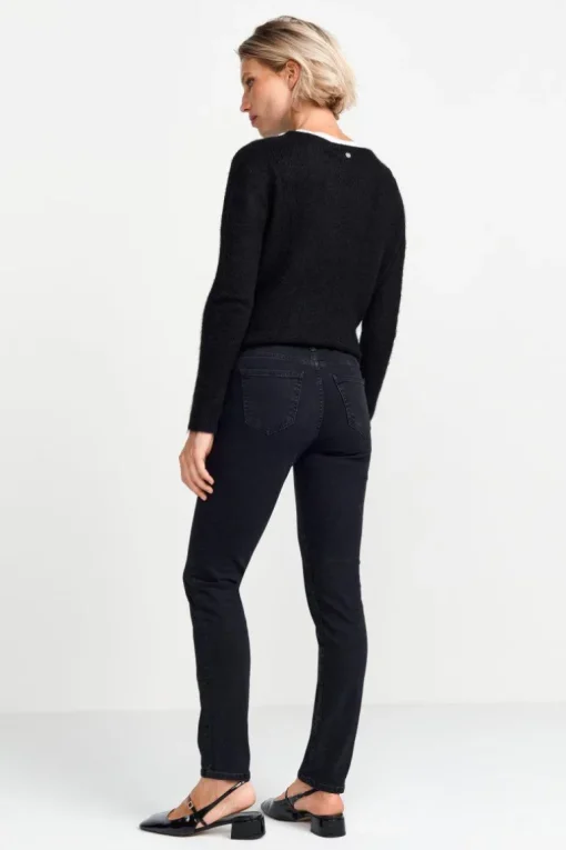 Denim In Satin-Stretch