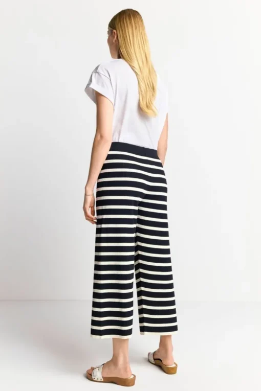Gestreifte Strick-Culotte