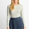 Gestreiftes Rib-Longsleeve