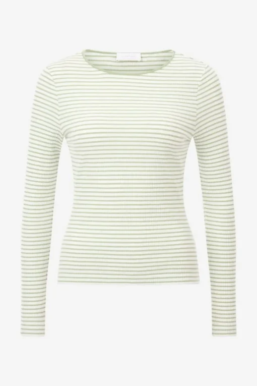 Gestreiftes Rib-Longsleeve