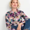 Hemdkragenbluse Mit Blumenprint