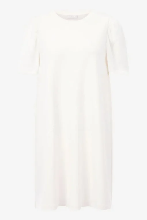 Minikleid Mit Seidigen Puffärmeln