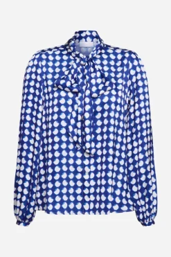 Schluppenbluse Mit Frill-Kragen