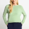 Strickpullover Aus Weichem Materialmix