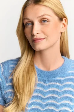 Strick-Shirt Mit Paillettendetails