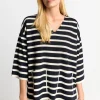 Sweatshirt Mit Tiefem V-Neck
