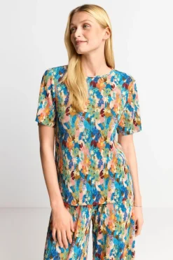 T-Shirt In Crinkle-Optik