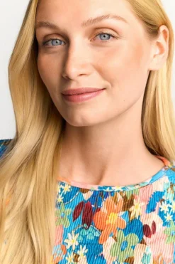 T-Shirt In Crinkle-Optik