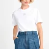 T-Shirt Mit Logostickerei