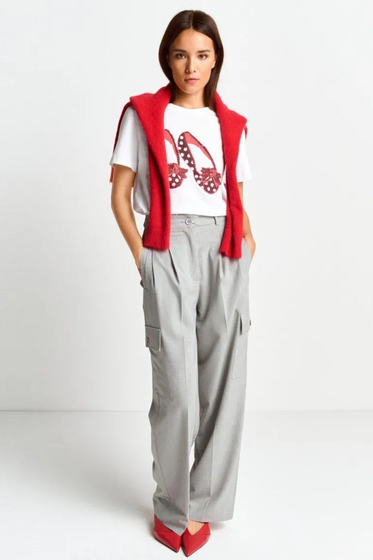 T-Shirt Mit Strassdetails