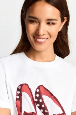 T-Shirt Mit Strassdetails