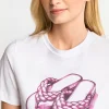 T-Shirt Mit Strassverziertem Print