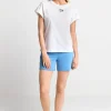 Weißes T-Shirt Mit Crew-Neck